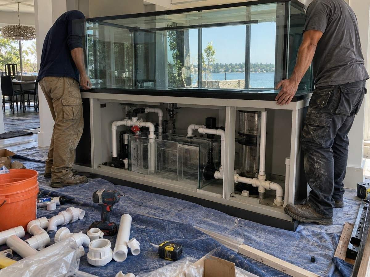 Aquarium design, fabrication and installation process in Chennai