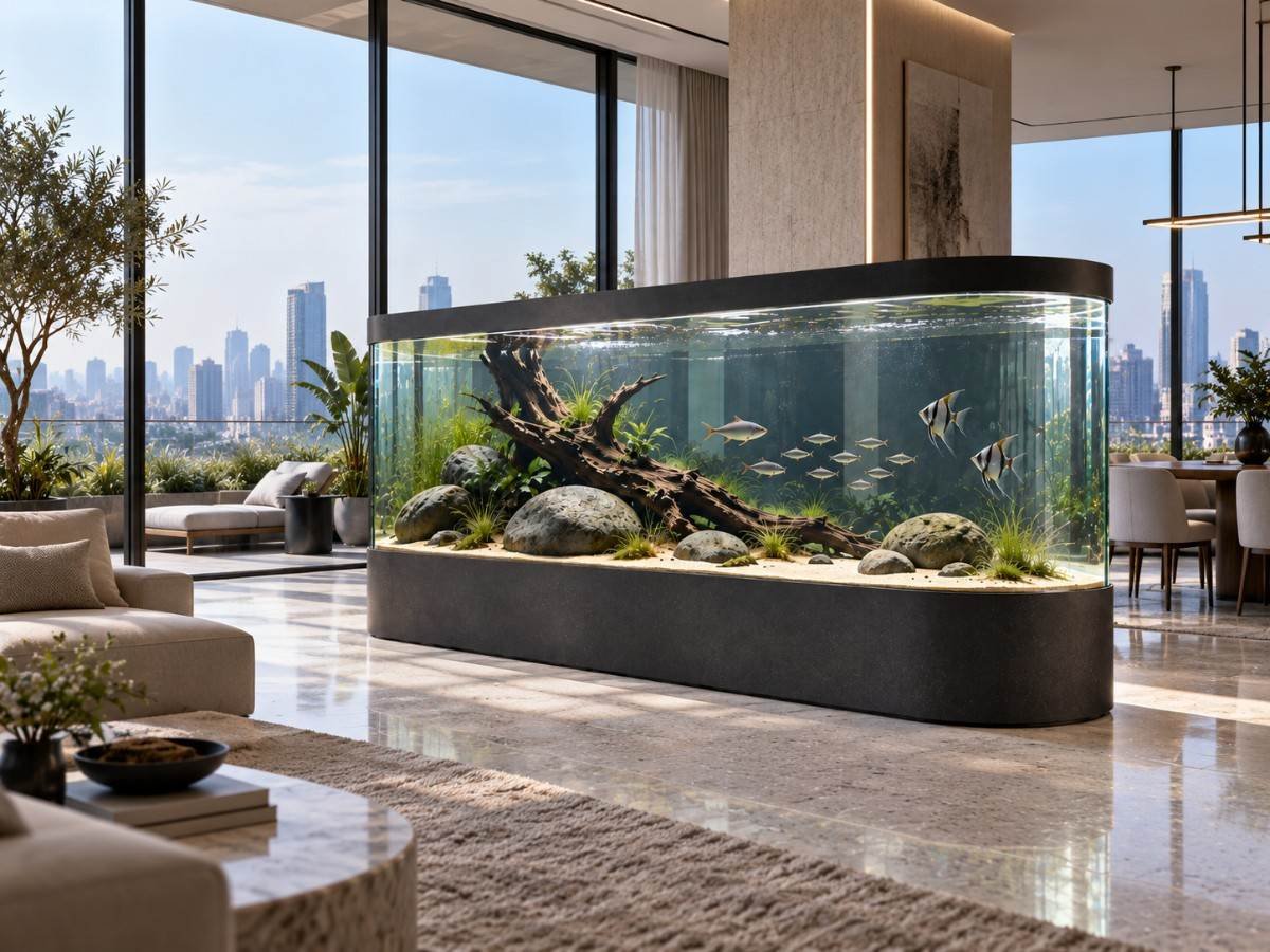 Custom commercial aquarium installation in Chennai