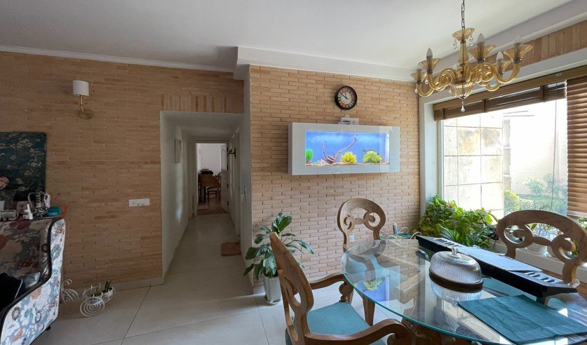Custom aquarium designed for a dining area in Chennai
