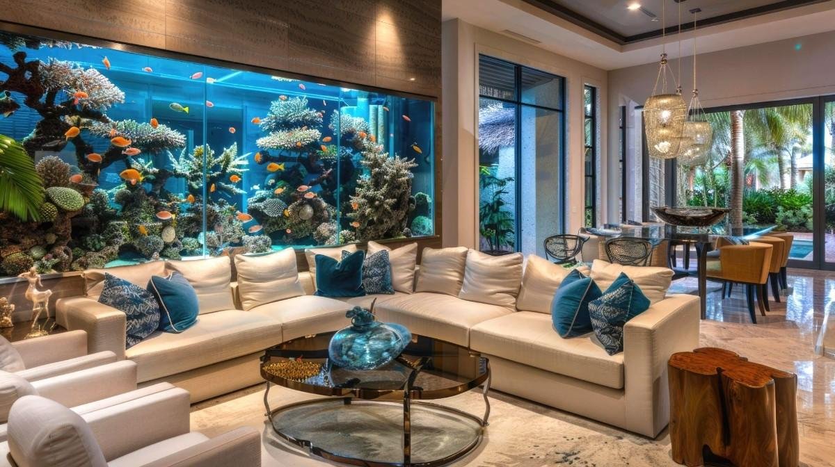 Custom aquarium project completed by Living Art Aquarium in Chennai